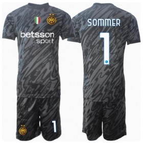 Inter Milan Yann Sommer #1 Målvakt Tredje Kläder Barn 2024-25 Kortärmad (+ Korta byxor)